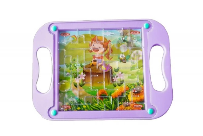 Fialové puzzle s textem