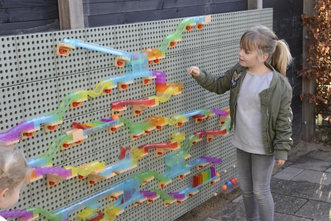 Masterkidz stavebnice dráha pro kuličky pro STEM tabuli 63 dílů
