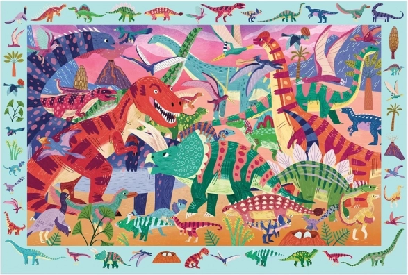 Puzzle Majestátní Dinosauři 64 dílků