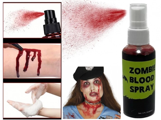 Halloweenský sprej s umělou krví