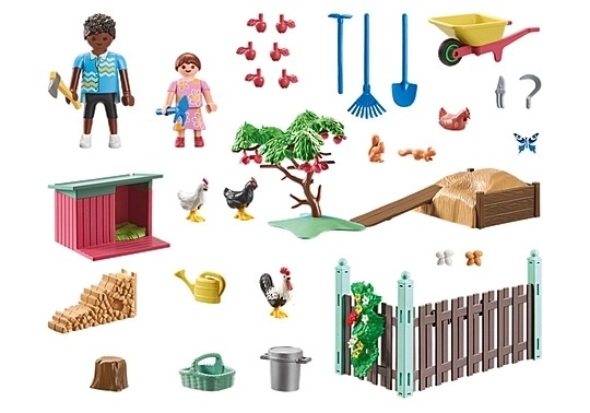 My Life 71510 Malá kuřecí farma v zahradě Tiny House sada figurek
