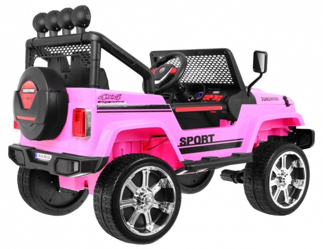 Terénní auto Raptor Drifter růžové + Dálkové ovládání + Pohon 4x4 + Úložný prostor + Pomalý start + LED MP3