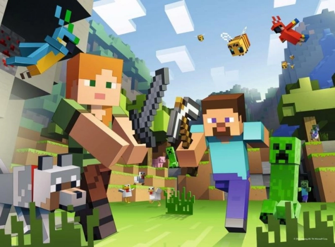 Puzzle Minecraft 100 dílků