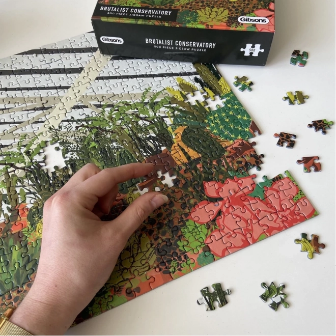 GIBSONS Puzzle Brutalistická zimní zahrada, Londýn 500 dílků