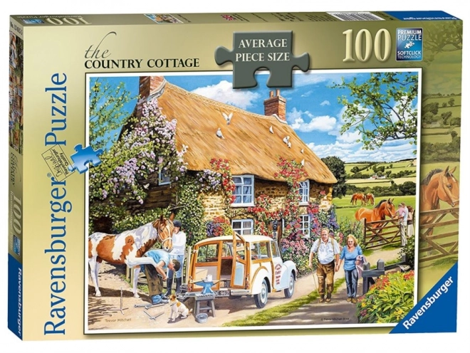 RAVENSBURGER Puzzle Venkovská chalupa 100 dílků