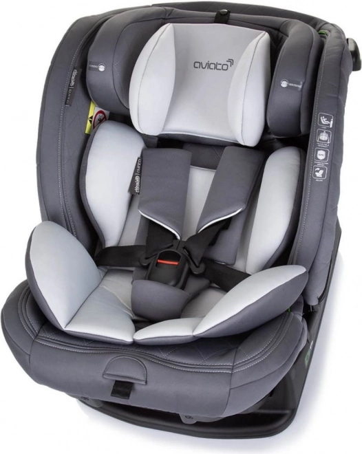 CHIPOLINO Autosedačka Aviato i-Size 40-150cm, Ash Grey