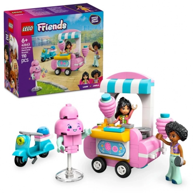 Lego Friends stánek s cukrovou vatou a skútr