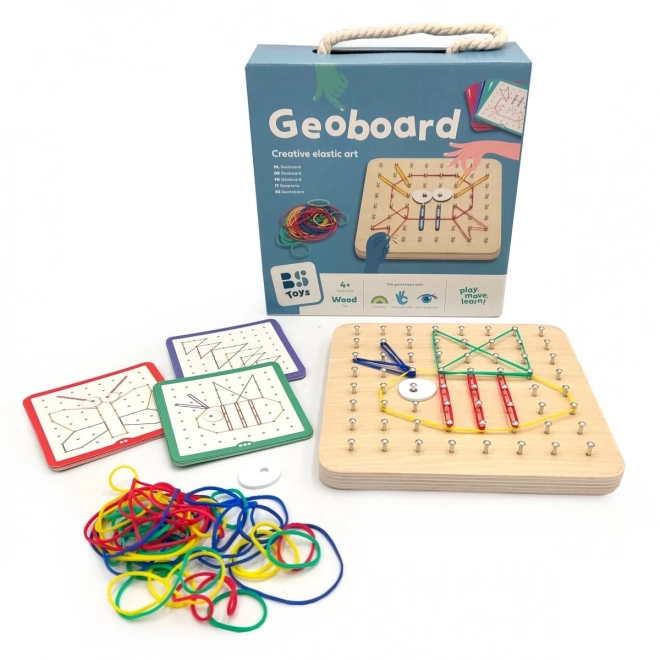 Dřevěná destička pro kreativní tvorbu - Geoboard B. Toys