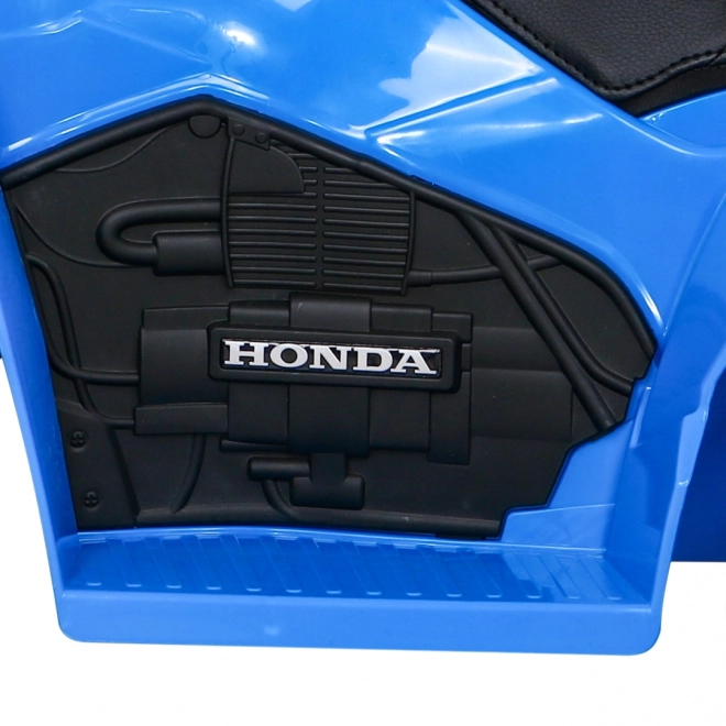 Čtyřkolka Honda 250X TRX s baterií + klakson + LED + eko kůže – Modrá