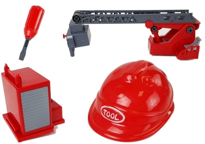 Sada DIY Hasičský Vůz 2v1 s Vyměnitelnými Zvedáky