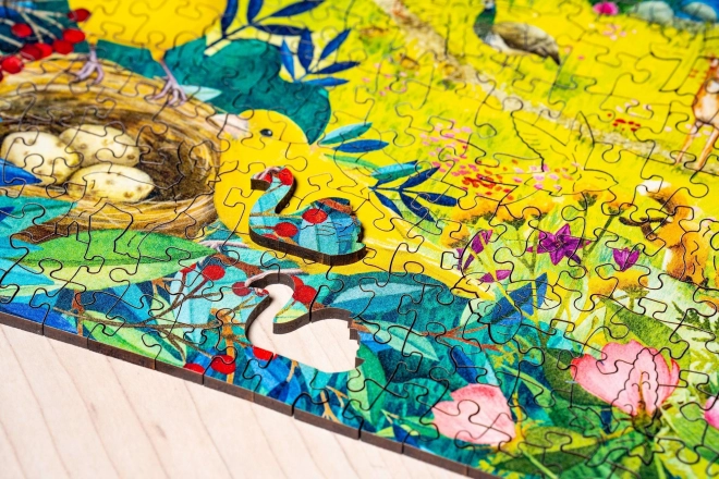 Dřevěné puzzle Divoká zahrada 500 dílků
