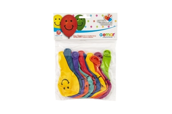 Nafukovací balónky s potiskem Smile 10 cm