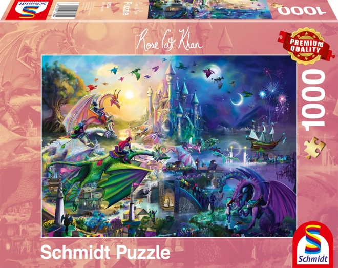 Noční Dračí Soutěž Puzzle 1000 Dílů