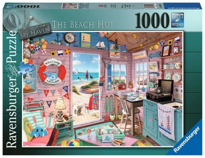 Puzzle Ravensburger Moje plážová chata My Haven No7 1000 dílků