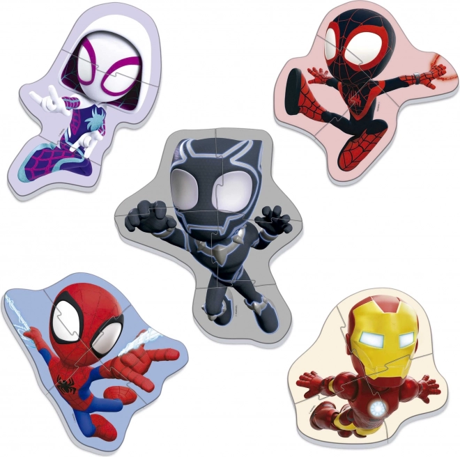 EDUCA Baby puzzle Spidey a jeho úžasní přátelé 5v1 (3-5 dílků)