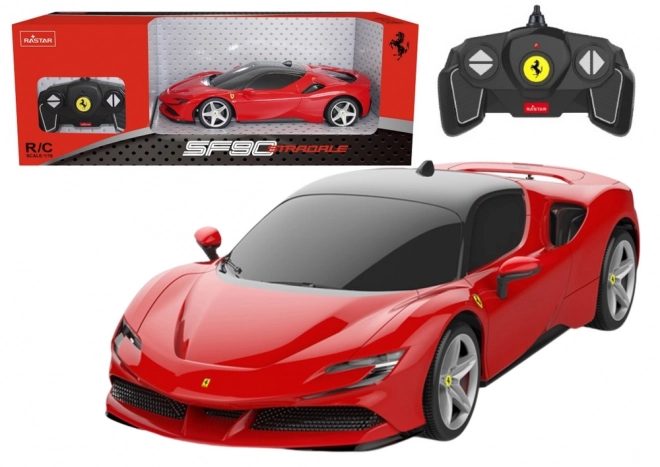 Dálkově ovládané auto RASTAR 1:18 FERRARI SF90 Stradale červené