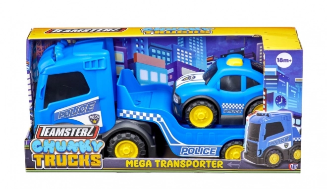 Teamsterz policejní nákladní vůz s autíčkem