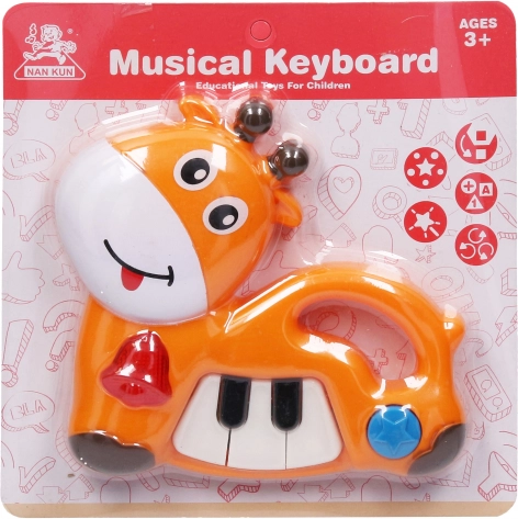 Hudební piano zvířátko 18 cm