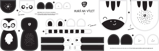 Ababu Panel na šití Hurá na výlet