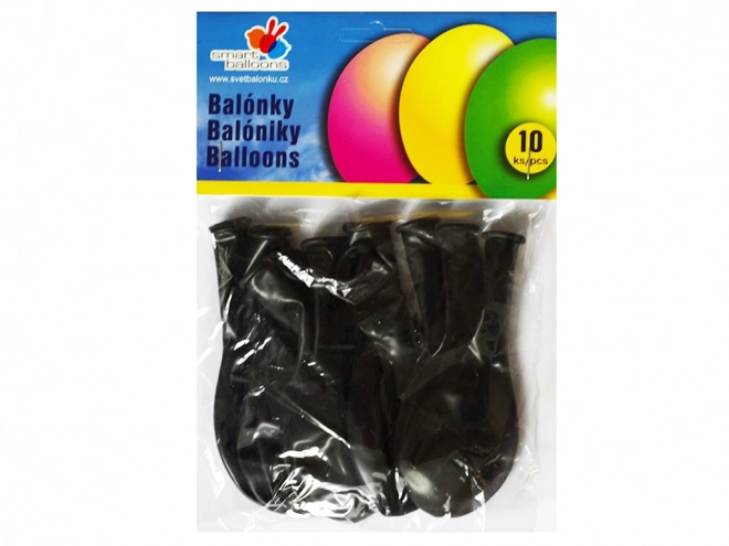 Černé latexové balónky na oslavy