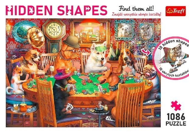 TREFL Puzzle Skryté Tvary: Herní Večer