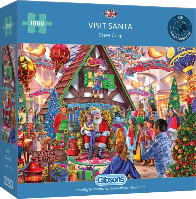 Puzzle GIBSONS Navštivte Santu 1000 dílků