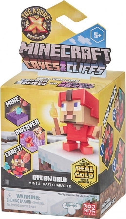 Treasure X Minecraft Caves & Cliffs Overworld interaktivní sada s figurkou a pokladem