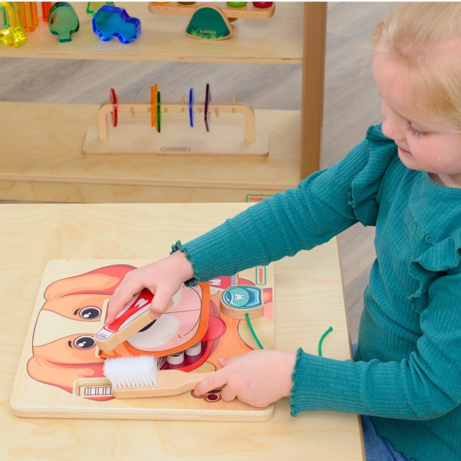 Edukační nástěnná deska Masterkidz pro ústní hygienu se psem