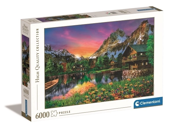 Puzzle 6000 dílků Jezero v Alpách