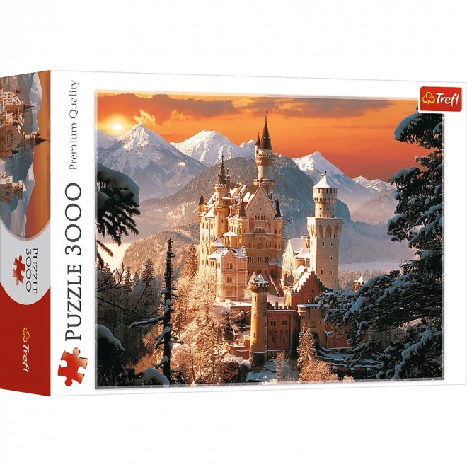 Puzzle Zimní zámek Neuschwanstein 3000 dílků 116x85cm v krabici 40x27x9cm
