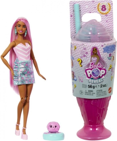 Barbie Pop Reveal růžová – překvapení v kelímku s vůní