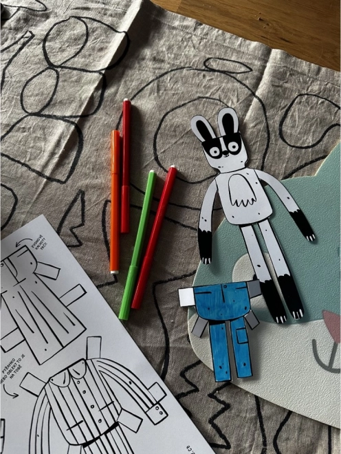 Ababu PDF tvoření – Oblékací jezevec s 15 oblečky