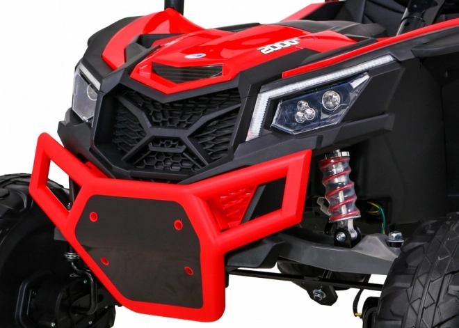 Dětské elektrické buggy UTV-MX 24V 4x4 s dálkovým ovládáním, LED a EVA koly – červené