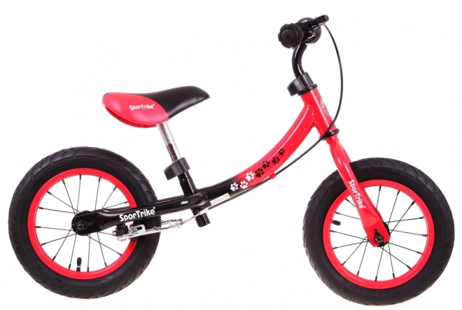 Dětské krosové kolo Boomerang SporTrike + variabilní uspořádání rámu – Červené