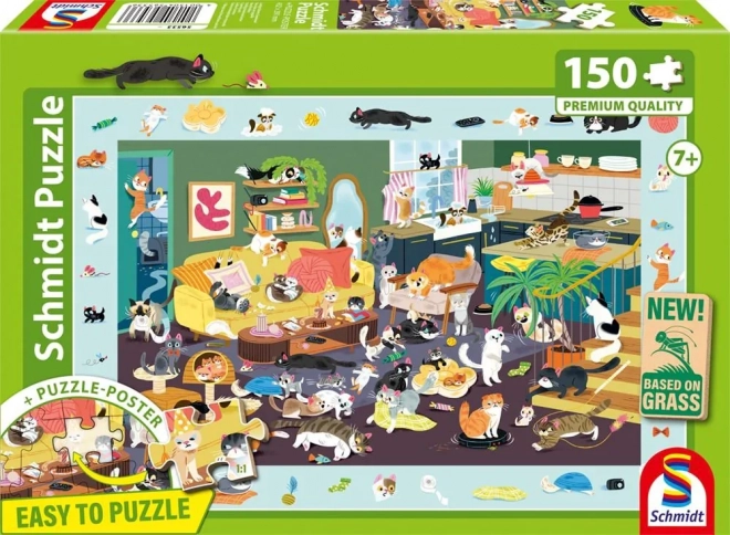 Puzzle Kočičí hrátky 150 dílků