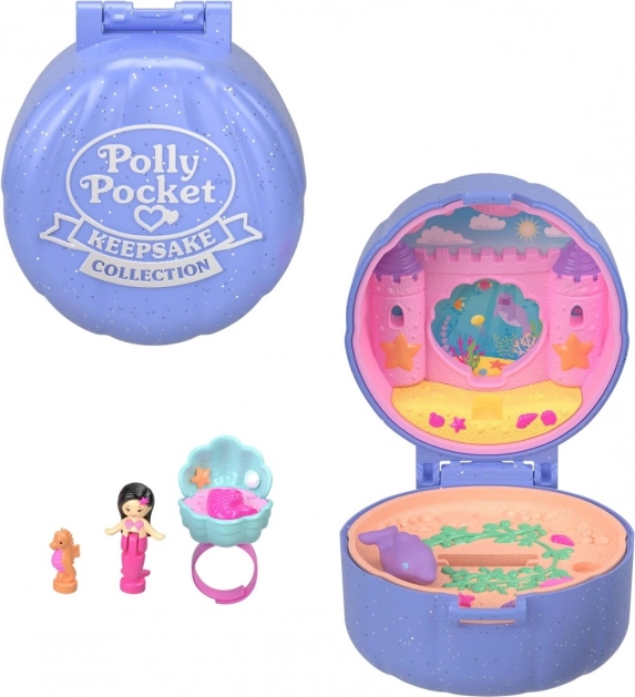 Figurky Polly Pocket Sada s prstýnkem Mořská panna