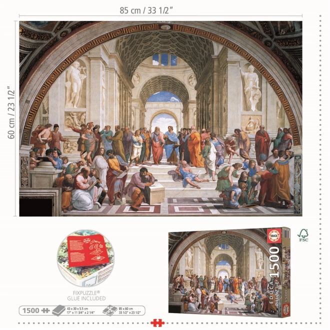 Educa Puzzle Athénská škola 1500 dílků