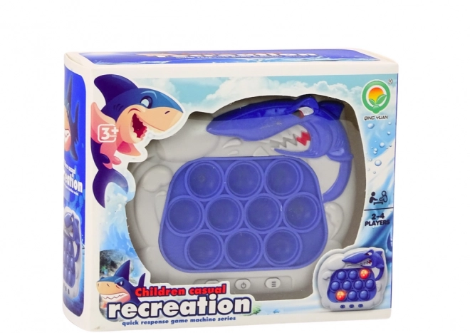 Smyslová hra Pop-It Shark console Lights Sounds Blue