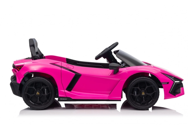 Růžový Lamborghini Revuelto pro děti