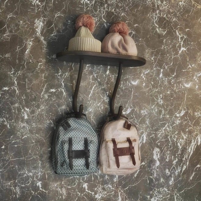 Elodie Details - Vlněná čepice z tvídu 0-6 měsíců –  Pure Khaki || Béžová/šedá