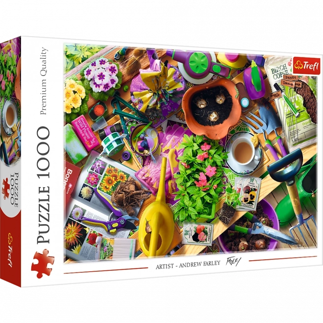 Puzzle Zahradní úklid 1000 dílků