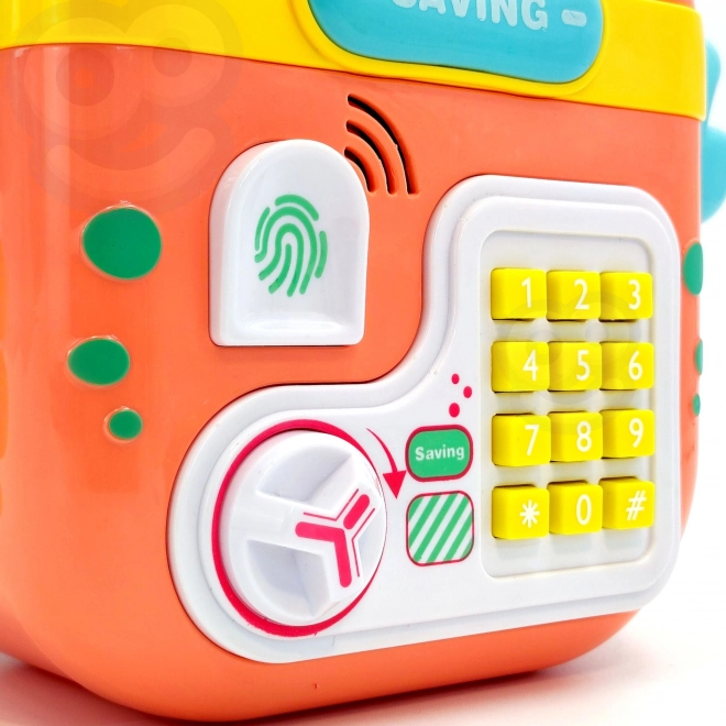 Elektronická pokladnička trezor na PIN Krab batoh oranžová
