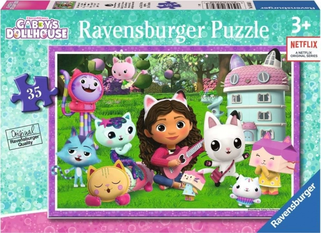Ravensburger puzzle Kočičí domek Gabby 35 dílků