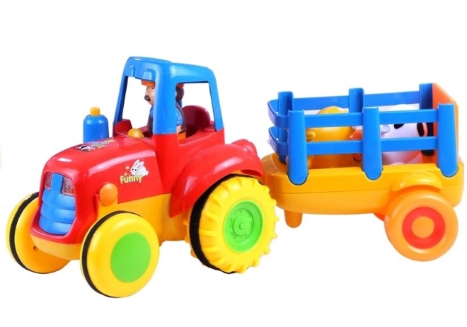 Tractor Trailer Animals Game Světla Hluk