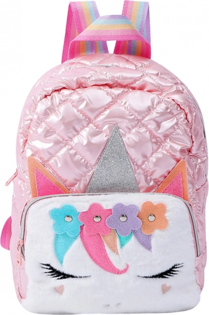 Dětský školní batoh jednorožec růžový 32 cm