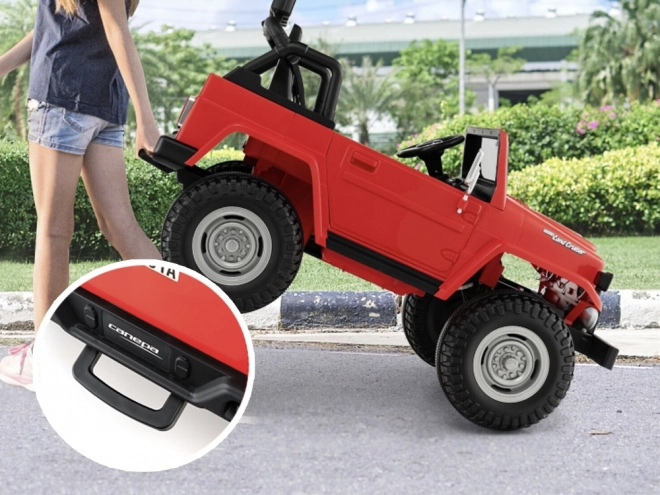 Dětské elektrické auto Toyota Land Cruiser – Červená