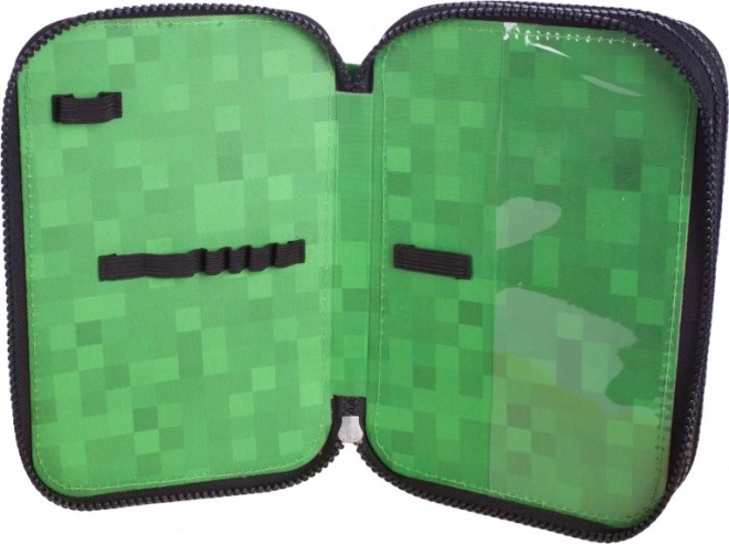 Školní penál Minecraft Alex a Steve třípatrový