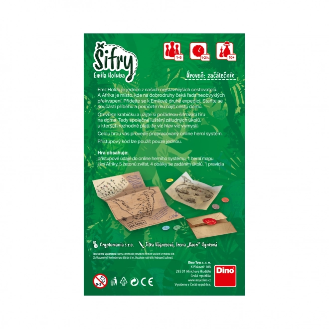 Dino Šifry Emila Holuba - dobrodružná šifrovací hra