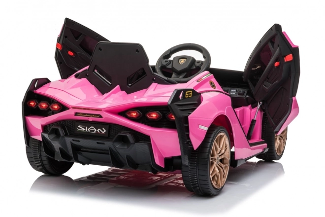 Lamborghini SIAN dětské auto na baterii s ovladačem – Růžové