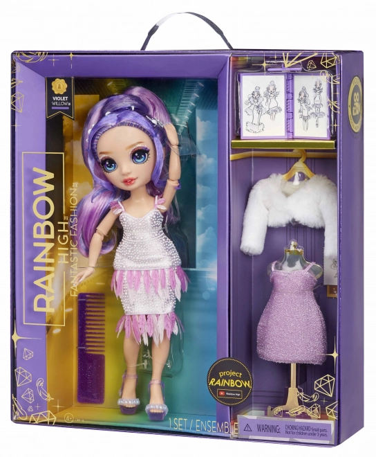 Rainbow High Fantastic Fashion Doll - Fialová - Violet Willow